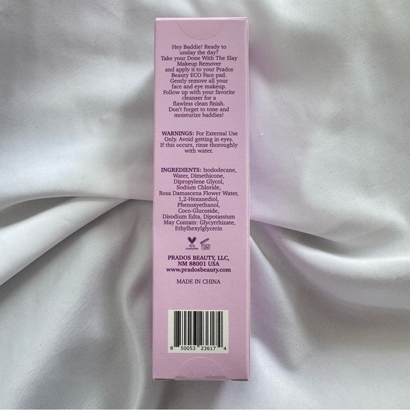 Prados Done With The Slay Makeup Remover- Full Size - Picture 2 of 4